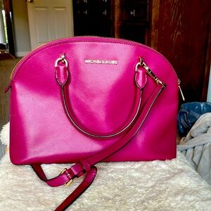 Michael Kors handbag. Raspberry color.